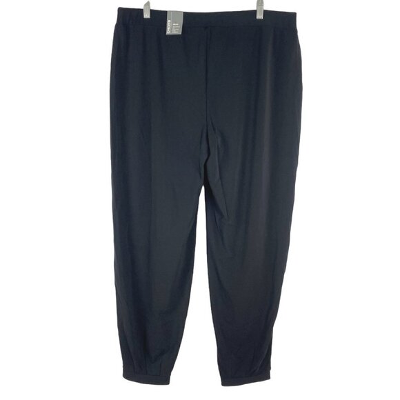 Chico's Modern Pants Black Solid Polyester Spandex Minimalist NWT Women's Size 3 - Picture 4 of 7